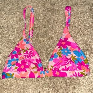 TracyFeith floral bikini top, size XS